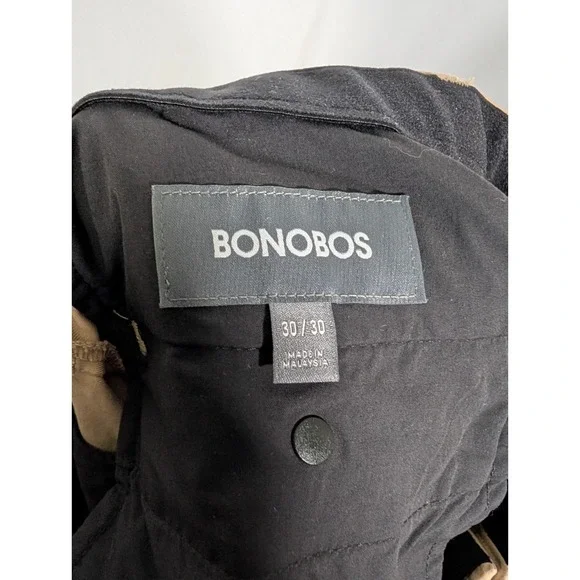 Bonobos 3XDry Tech Pants Mens 30x30 Khaki Tailor Fit Performance Stretch - Picture 8 of 12